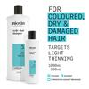 Nioxin Scalp + Hair Thickening System 3 Shampoo for Coloured, dry and damaged hair with Light Thinning, 300ml